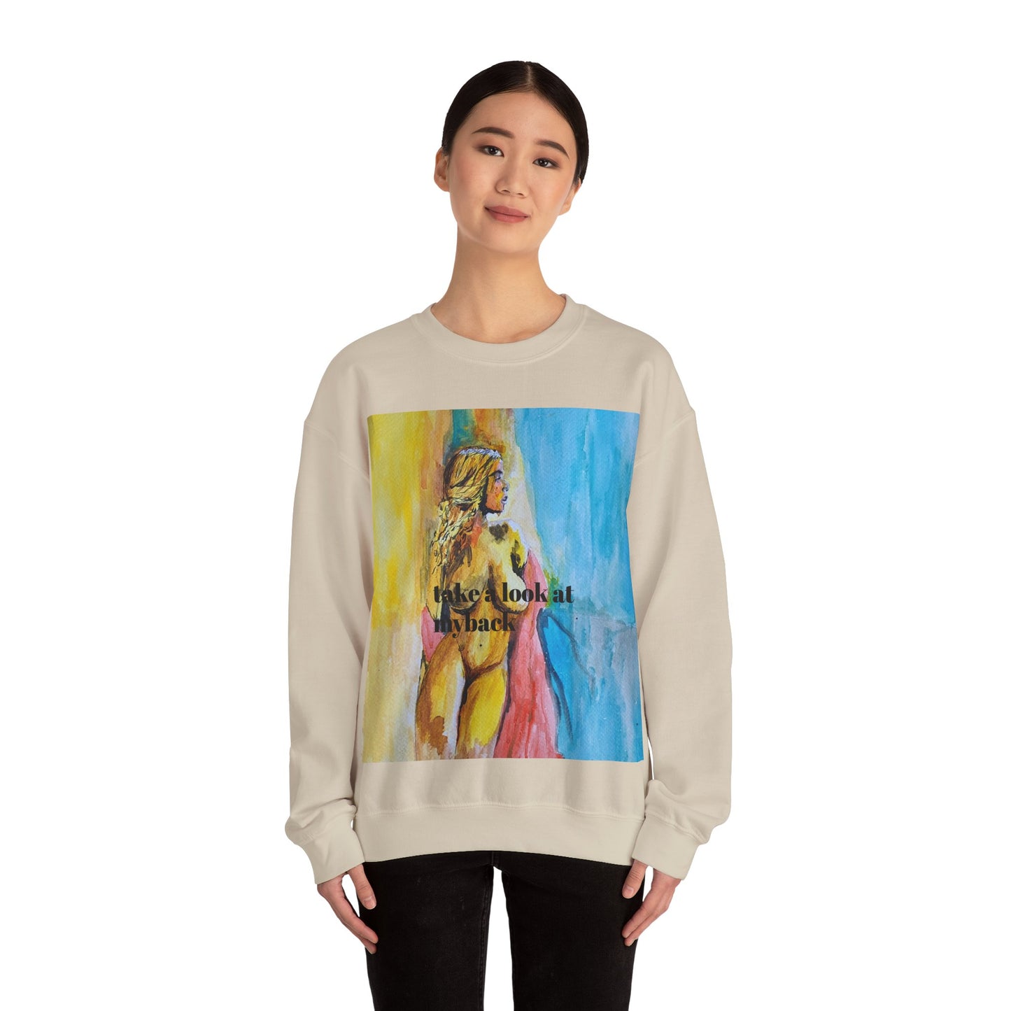 EFeWear Crewneck Sweatshirt 'Take a Look at My Back'