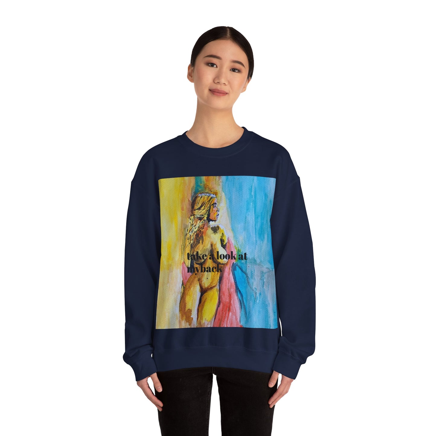 EFeWear Crewneck Sweatshirt 'Take a Look at My Back'