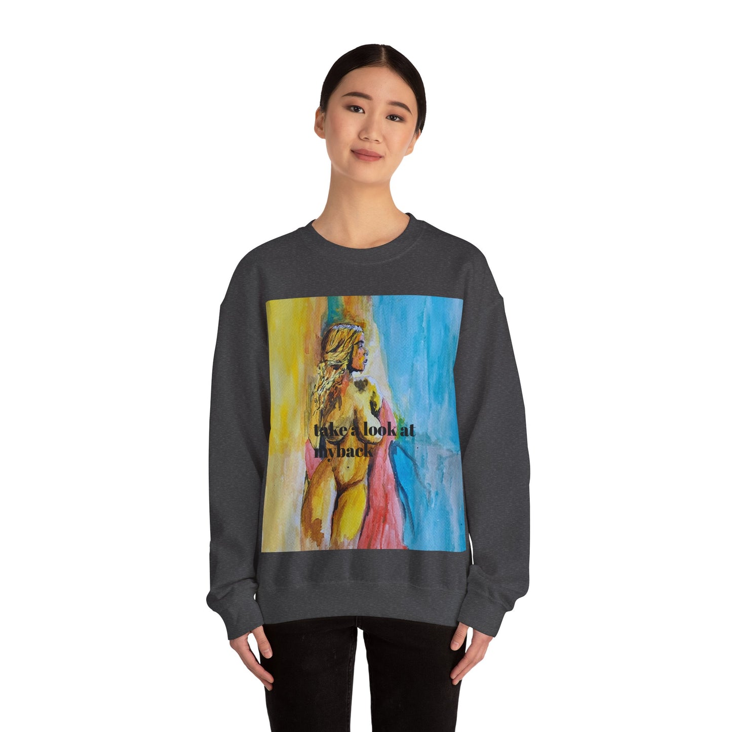 EFeWear Crewneck Sweatshirt 'Take a Look at My Back'