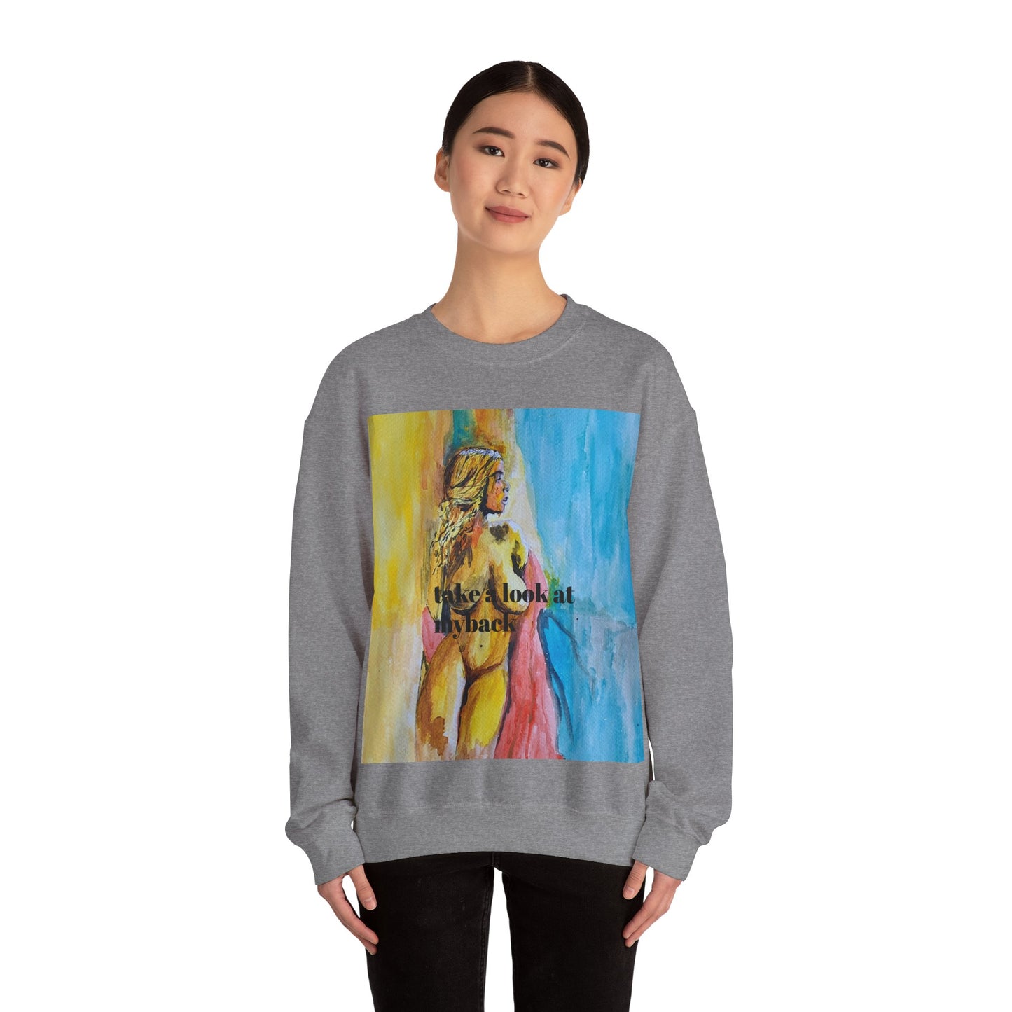 EFeWear Crewneck Sweatshirt 'Take a Look at My Back'