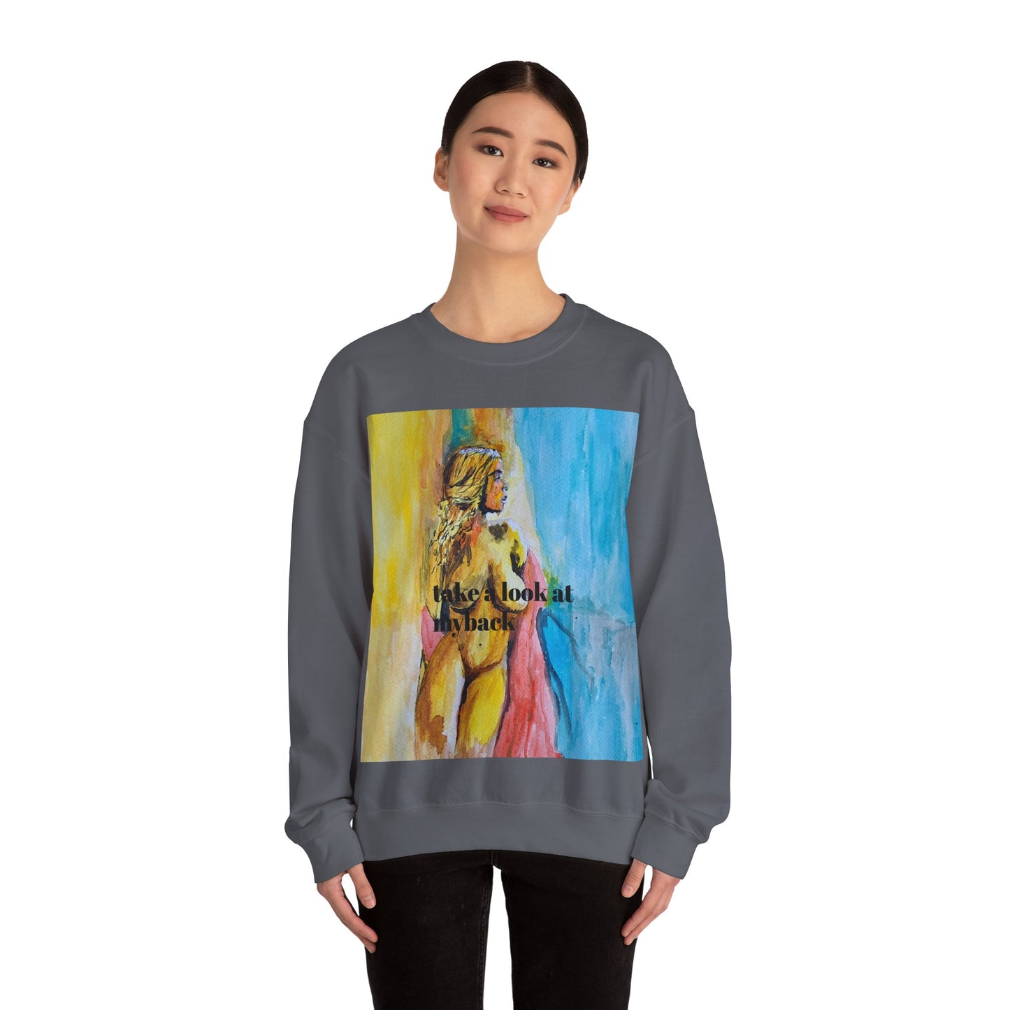 EFeWear Crewneck Sweatshirt 'Take a Look at My Back'