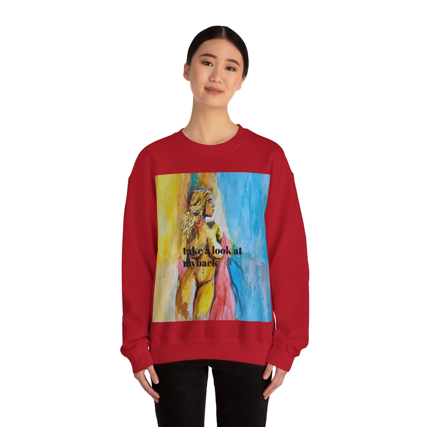 EFeWear Crewneck Sweatshirt 'Take a Look at My Back'