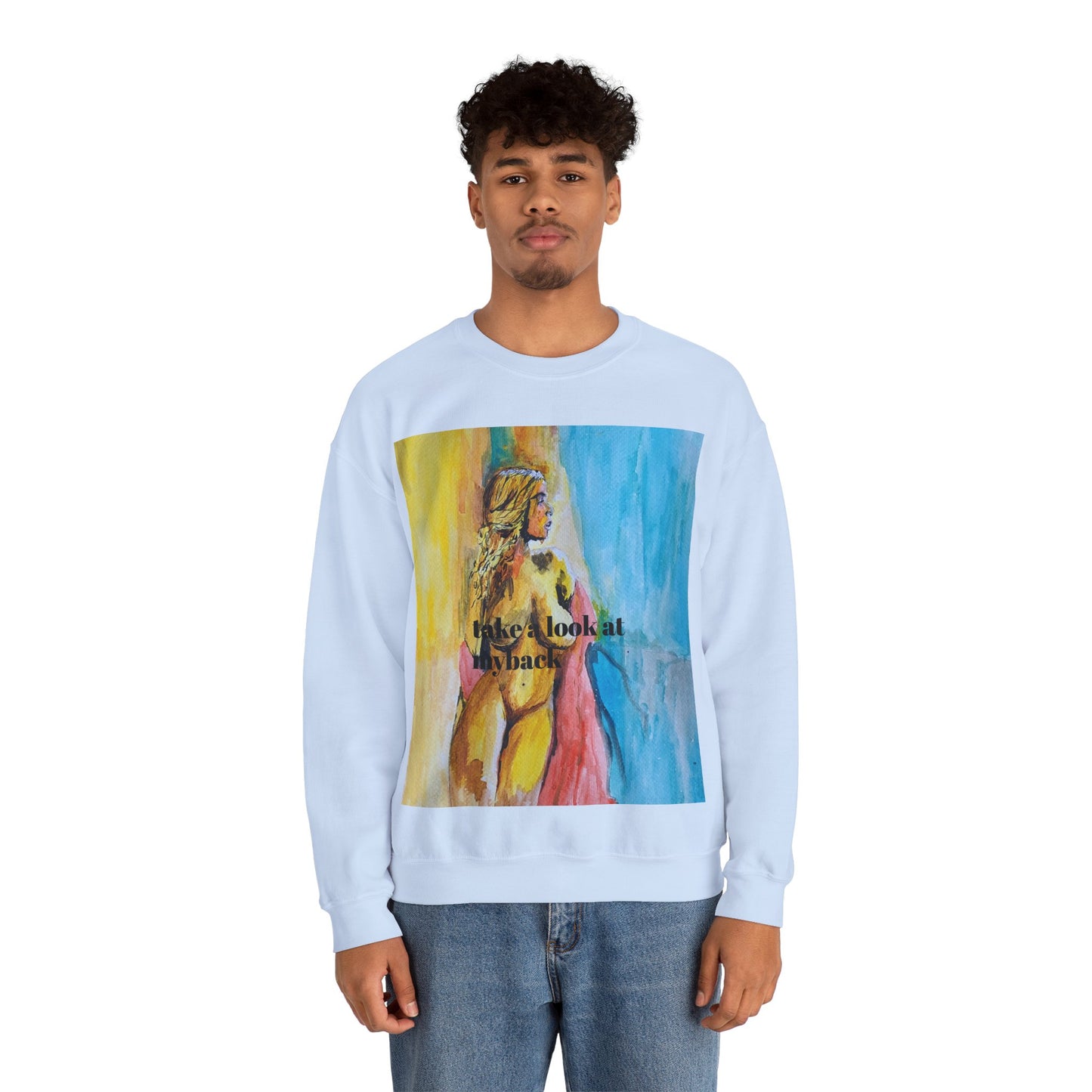 EFeWear Crewneck Sweatshirt 'Take a Look at My Back'