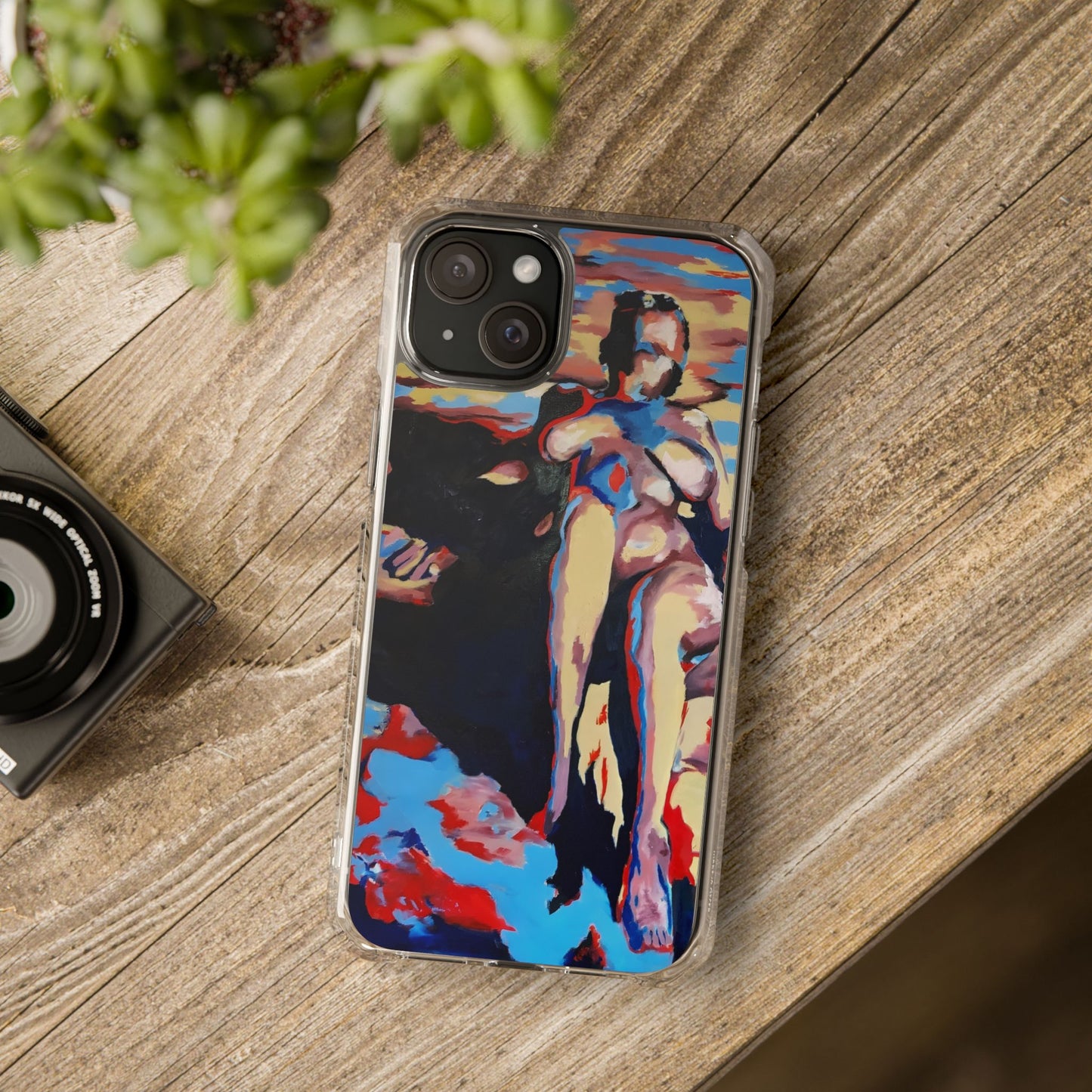 EFe Magnetic Clear printed Impact Case - Unique Phone Protection with Vibrant Painting Design