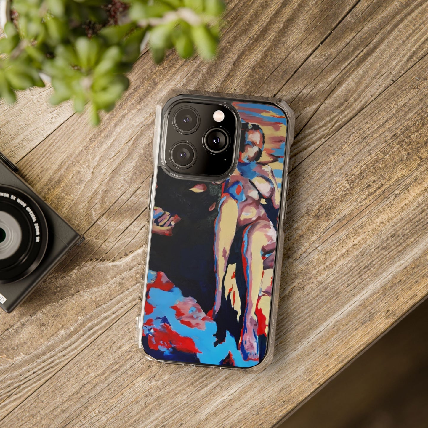 EFe Magnetic Clear printed Impact Case - Unique Phone Protection with Vibrant Painting Design