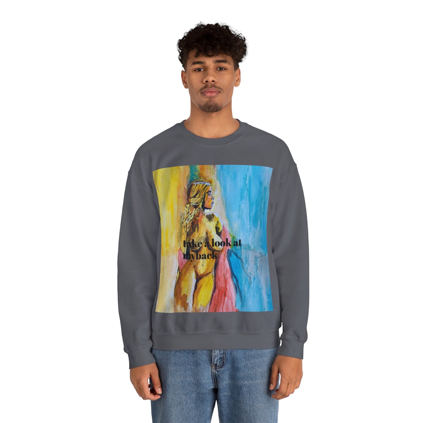 EFeWear Crewneck Sweatshirt 'Take a Look at My Back'