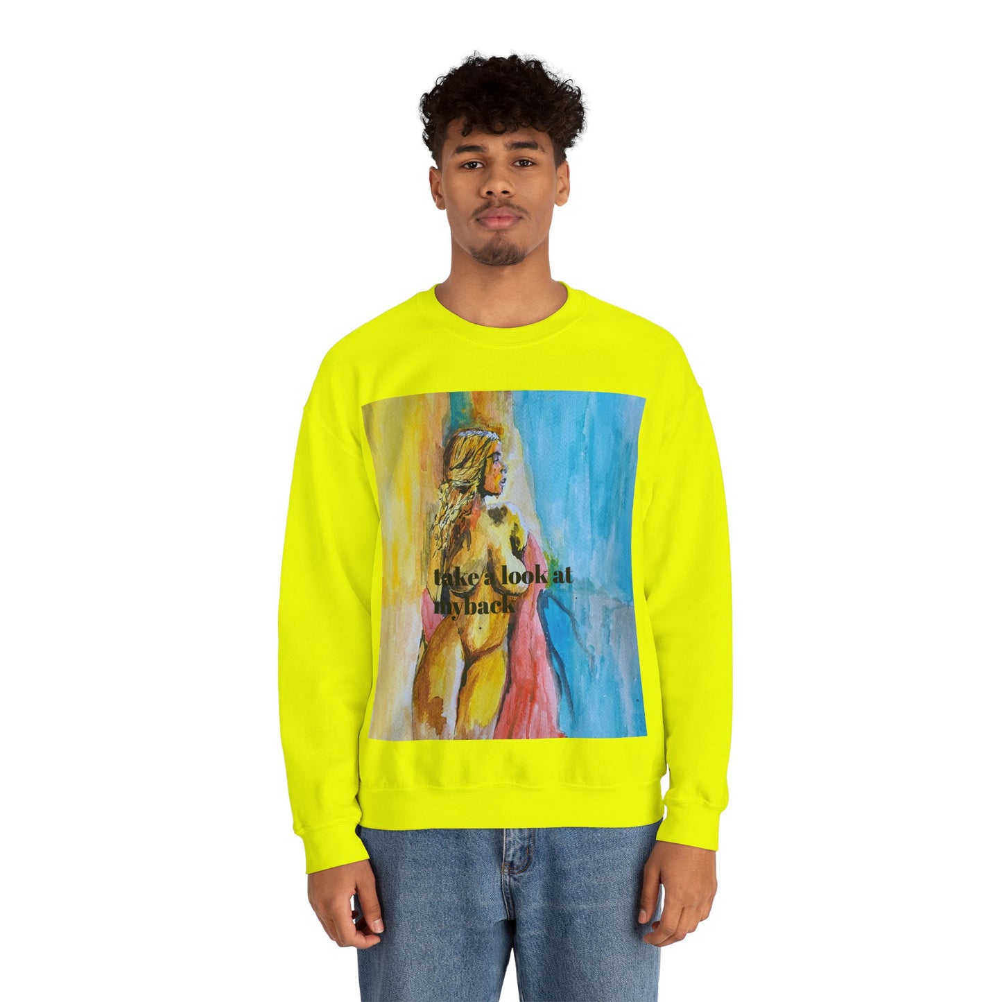 EFeWear Crewneck Sweatshirt 'Take a Look at My Back'