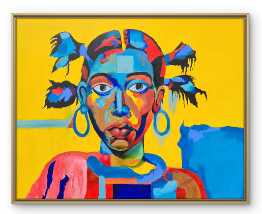 Vibrant Abstract Portrait.