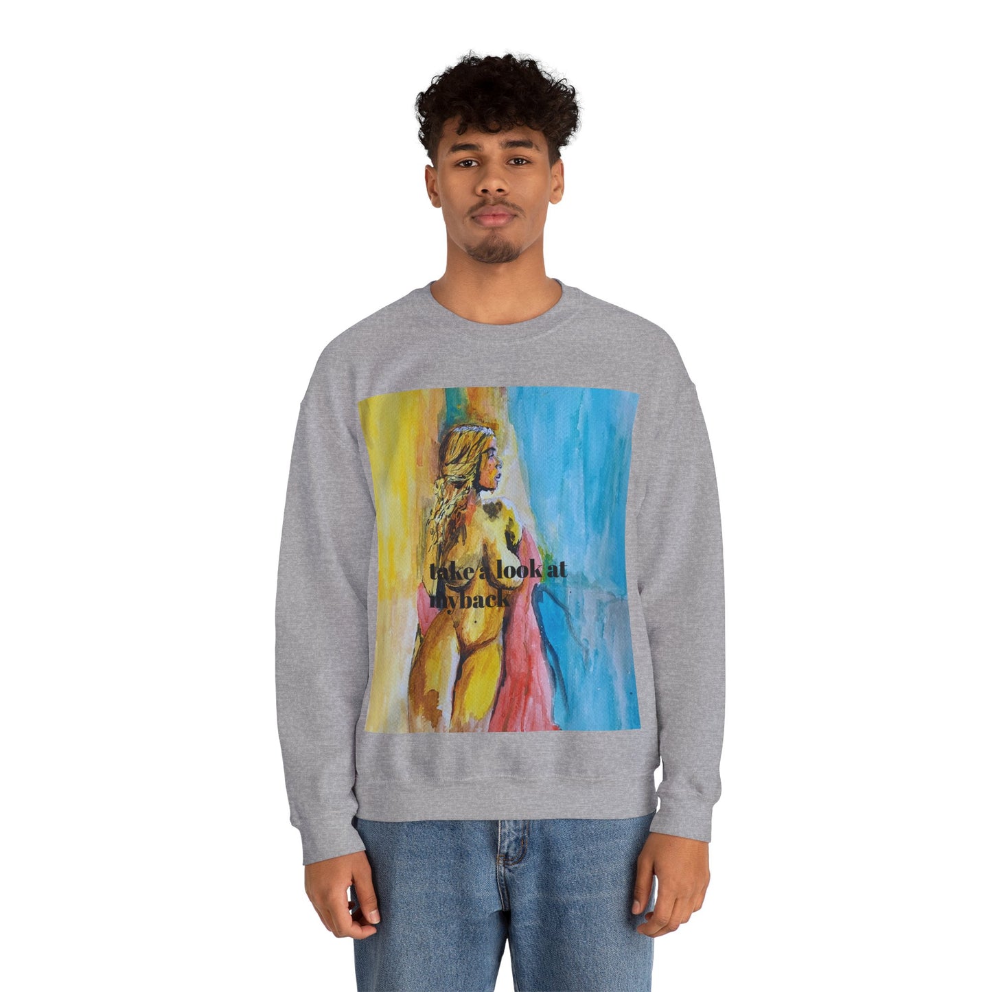 EFeWear Crewneck Sweatshirt 'Take a Look at My Back'