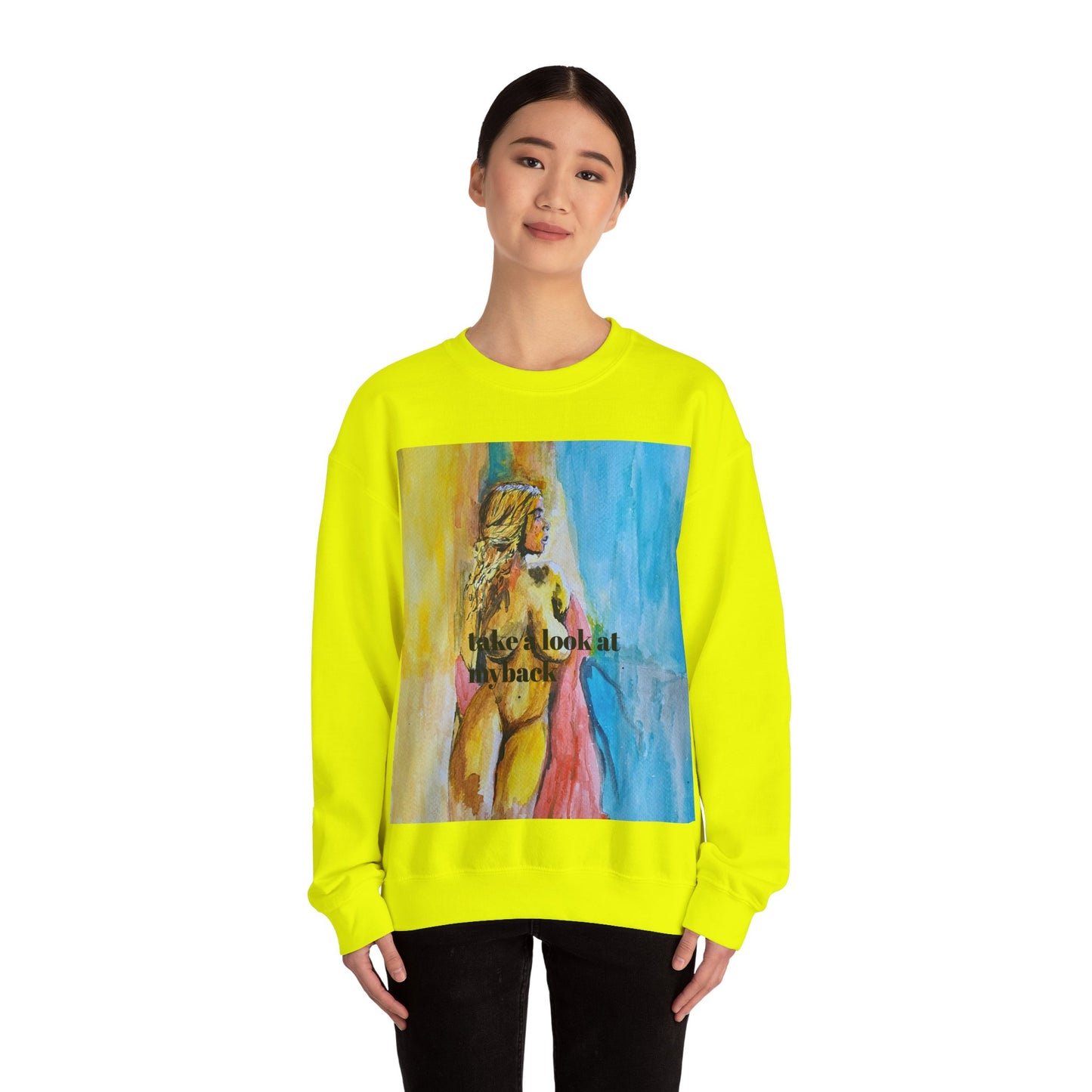 EFeWear Crewneck Sweatshirt 'Take a Look at My Back'