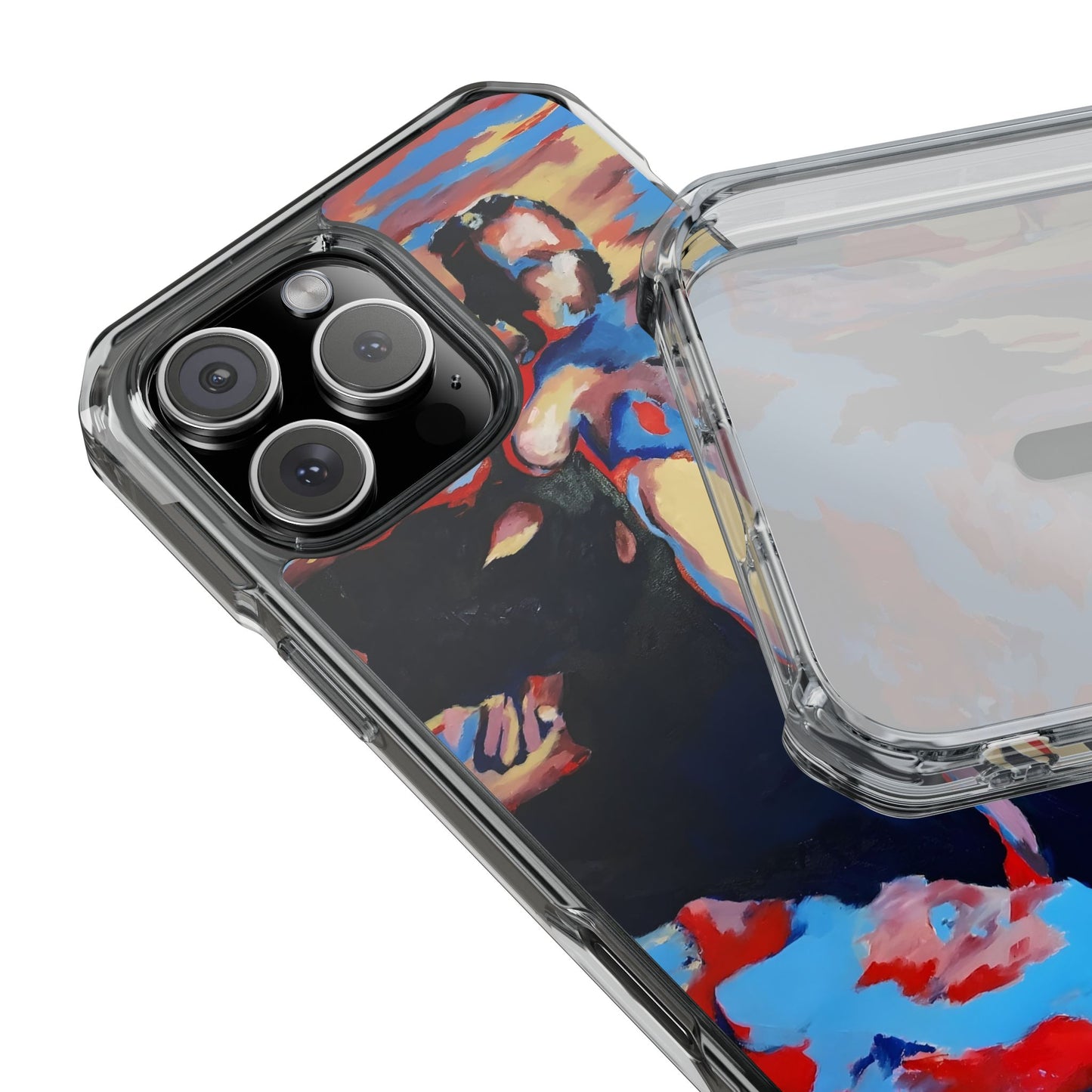 EFe Magnetic Clear printed Impact Case - Unique Phone Protection with Vibrant Painting Design