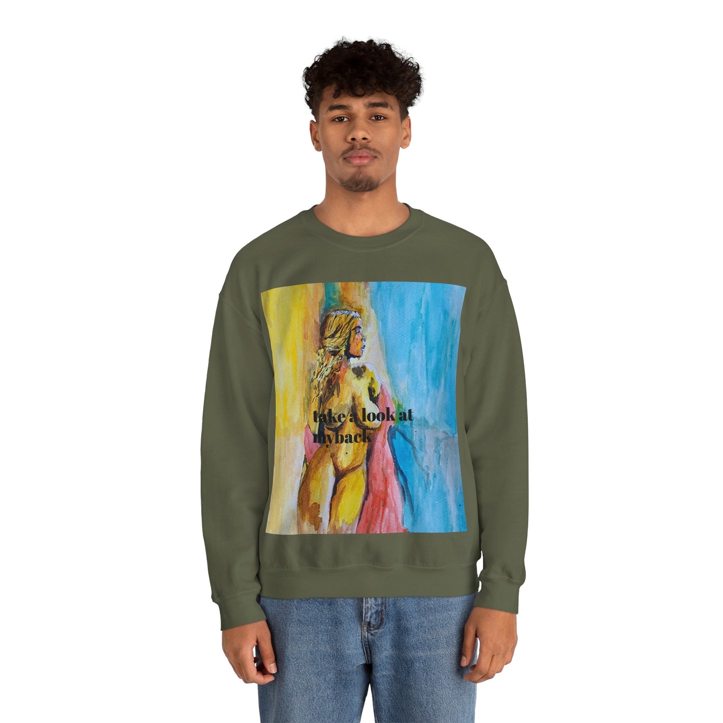 EFeWear Crewneck Sweatshirt 'Take a Look at My Back'