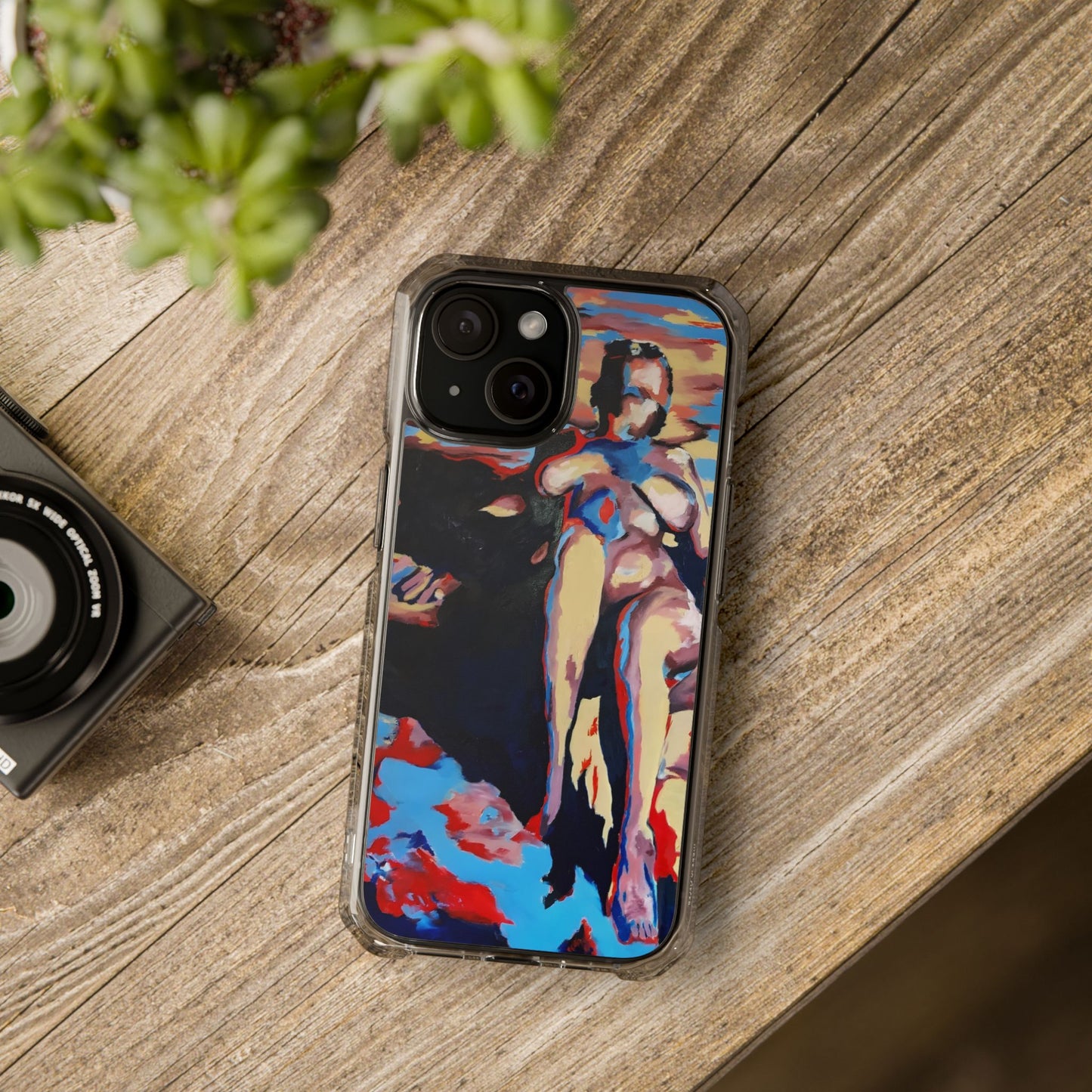 EFe Magnetic Clear printed Impact Case - Unique Phone Protection with Vibrant Painting Design